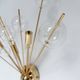 Set of 2 Italian wall lamps with glass spheres, 1970s