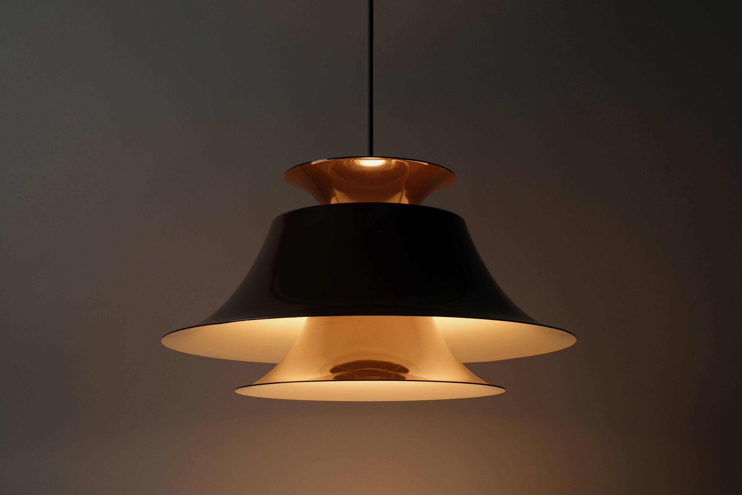 Fog & Mørup Radius Pendant Lamp by Erik Balslev, 1977 Danish Space Age Design