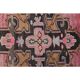 Vintage Turkish hand-knotted wool cotton pink area rug 180x475