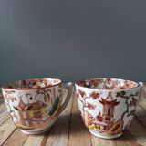 Sarreguemines porcelain cups
