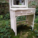 Rattan dressing table