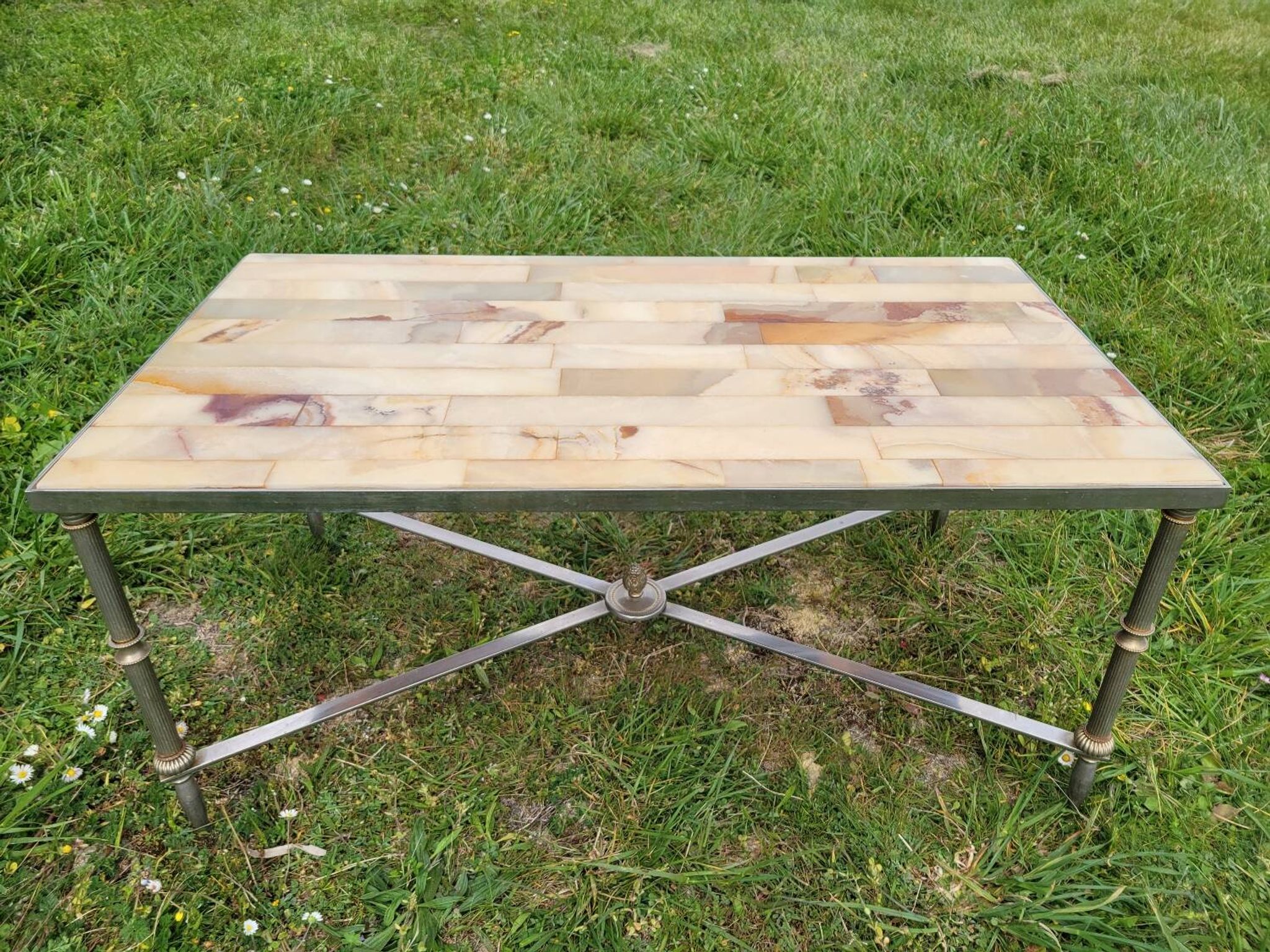 Marble and onyx coffee table 1960s/70s