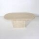 Medium Oval Travertine Coffee Table