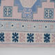 Vintage blue turkish Kars carpet, 1970s  95 x 137 cm