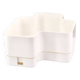 Vastill planter in white plastic by Michael McCann