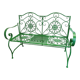 Iron garden bench
