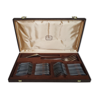 Cutlery service fish Jean Couzon Goldsmith stainless 26 pieces