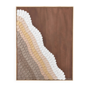 Chocolat d’or Original Textured Artwork 60x80cm Handmade in France