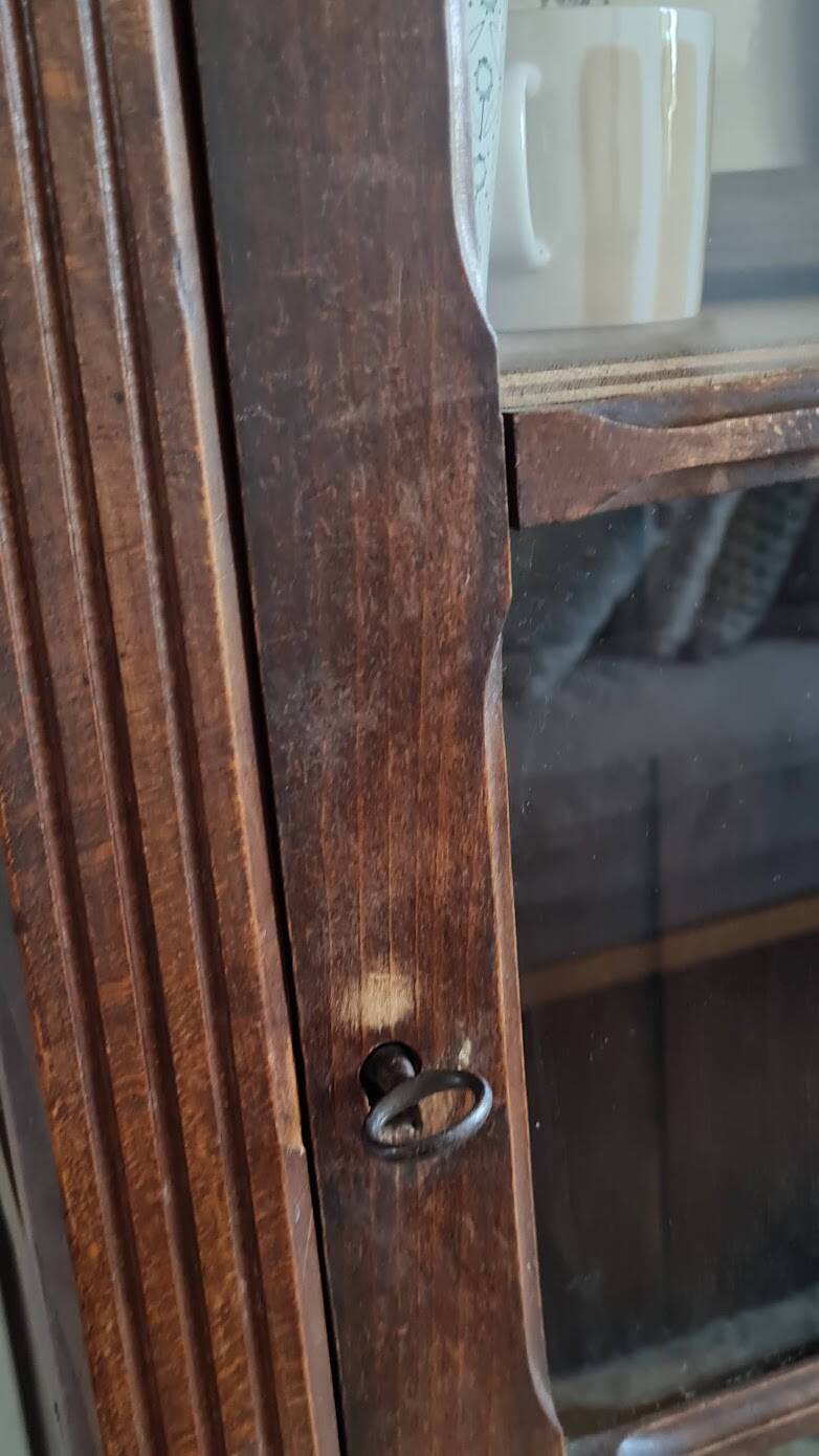 Glass-fronted Parisian wardrobe