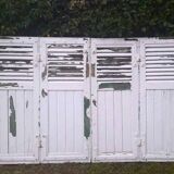 Shutters 4 leaves H148xL245cm antique oak pair 1