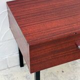 Vintage bedside table wood and metal from the 70s