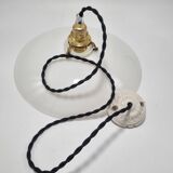 Opaline glass pendant light