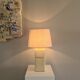 French sculpture lamp in white stone 60