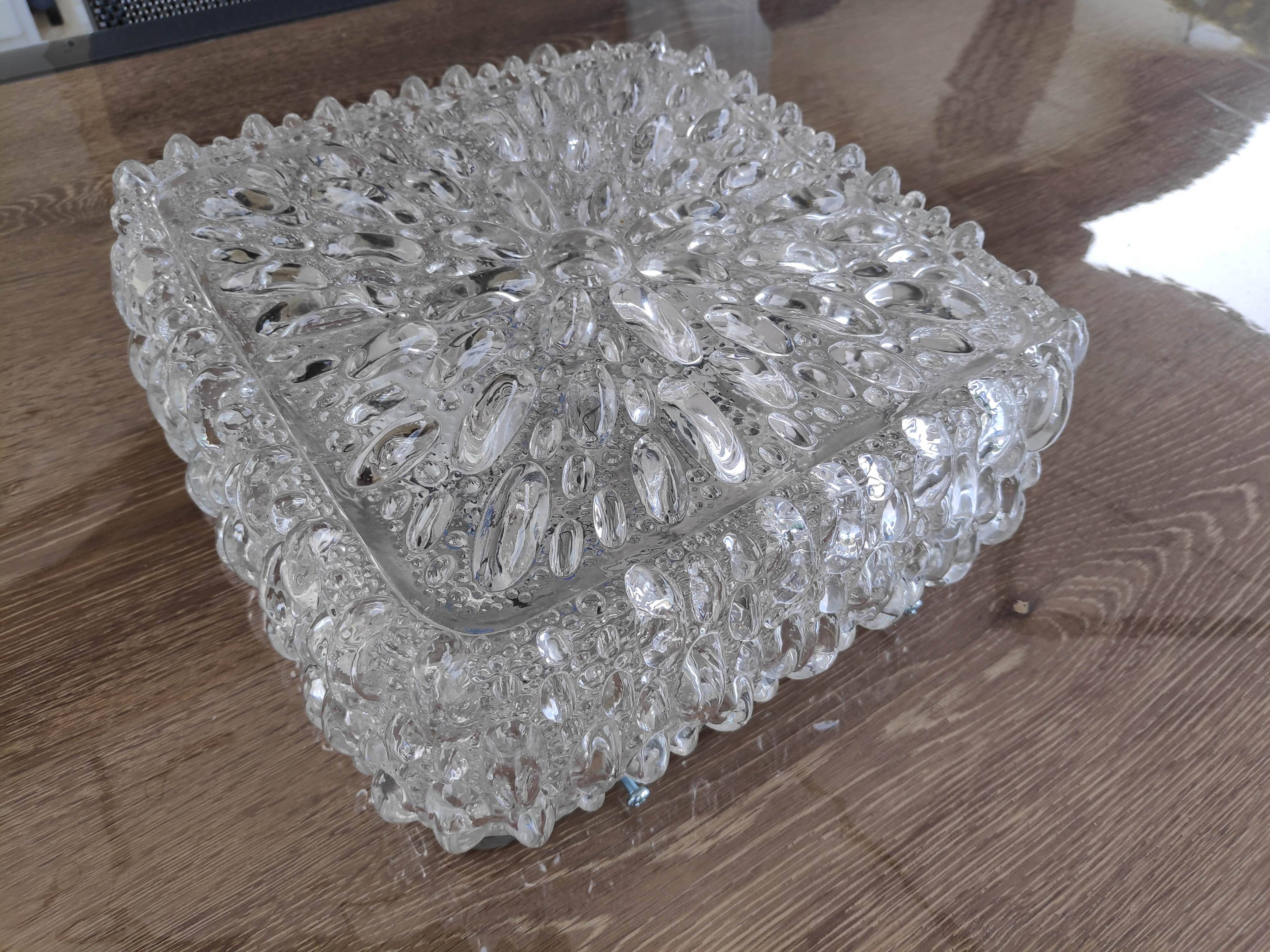 Large square ceiling light Limburg A679