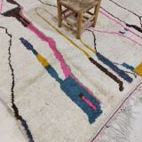 Handmade moroccan berber carpet 293 x 187 cm