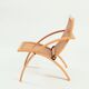 Gijs Bakker folding lounge chair rattan webbing for Castelijn, 1970s