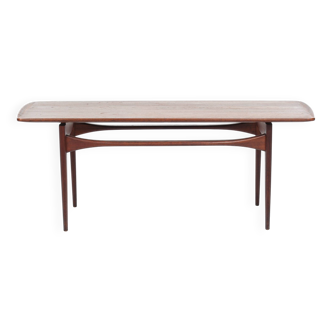 Tove Kindt-Larssen coffee table, vintage, solid teak, Denmark, 1960s.