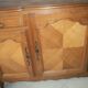 Wooden sideboard. Row