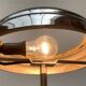 Art Deco table lamp in chrome and glass