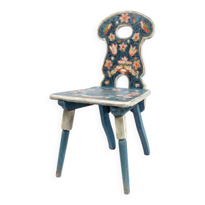 Chaise avec peinture - vers 1900