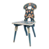 Chair with floral painting around 1900
