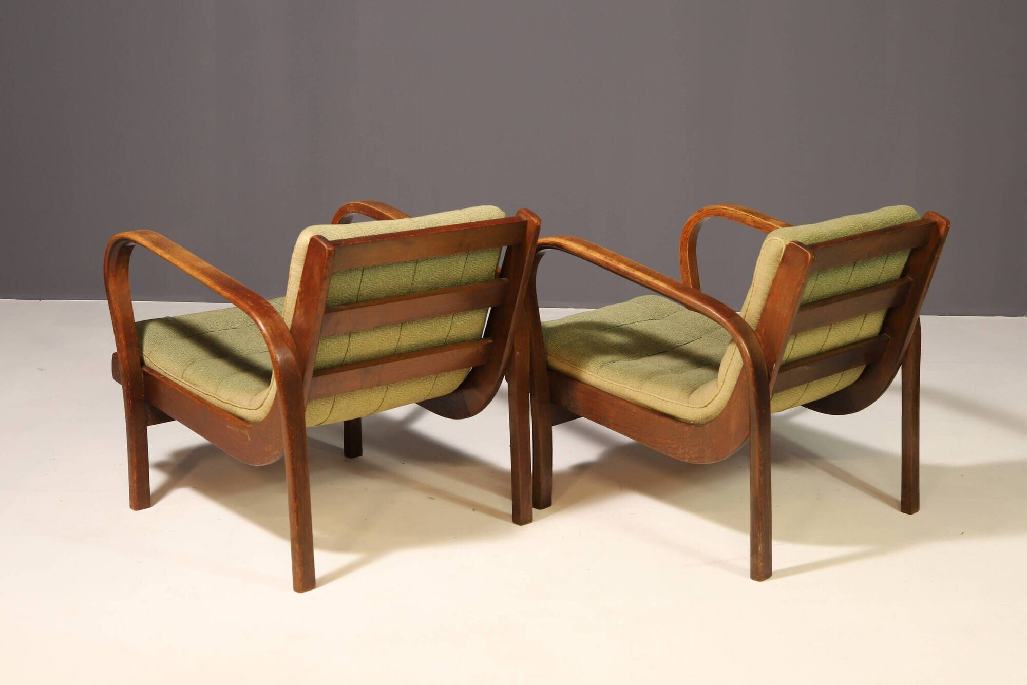 Pair of arm chairs by Karel Kozelka & Antonín Kropáček for Interier Praha,