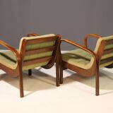 Pair of arm chairs by Karel Kozelka & Antonín Kropáček for Interier Praha,