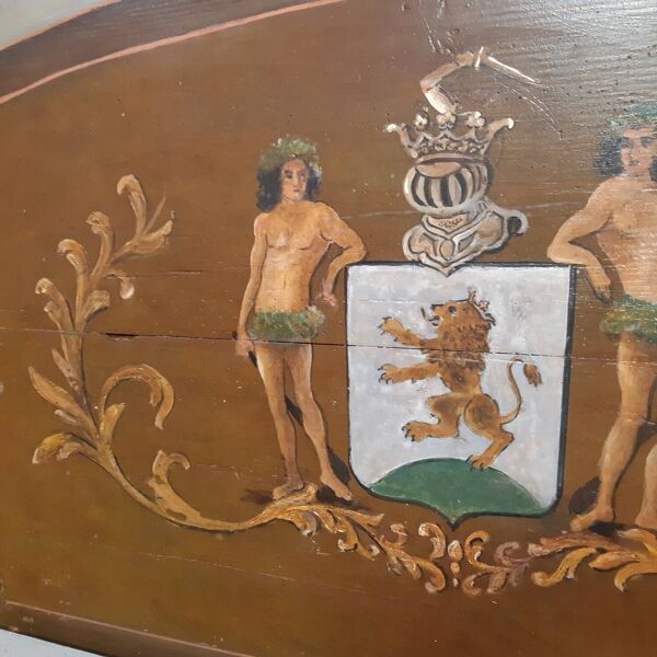 Grand coffre banquette peint 149X58