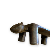 Repose pied tablette africaine en bois