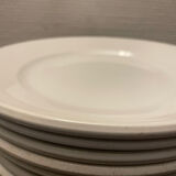 White porcelain plates