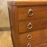 Walnut and marble dresser
