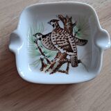 Porcelain ashtray cup with birds