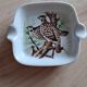 Porcelain ashtray cup with birds