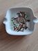 Coupelle cendrier porcelaine aux oiseaux