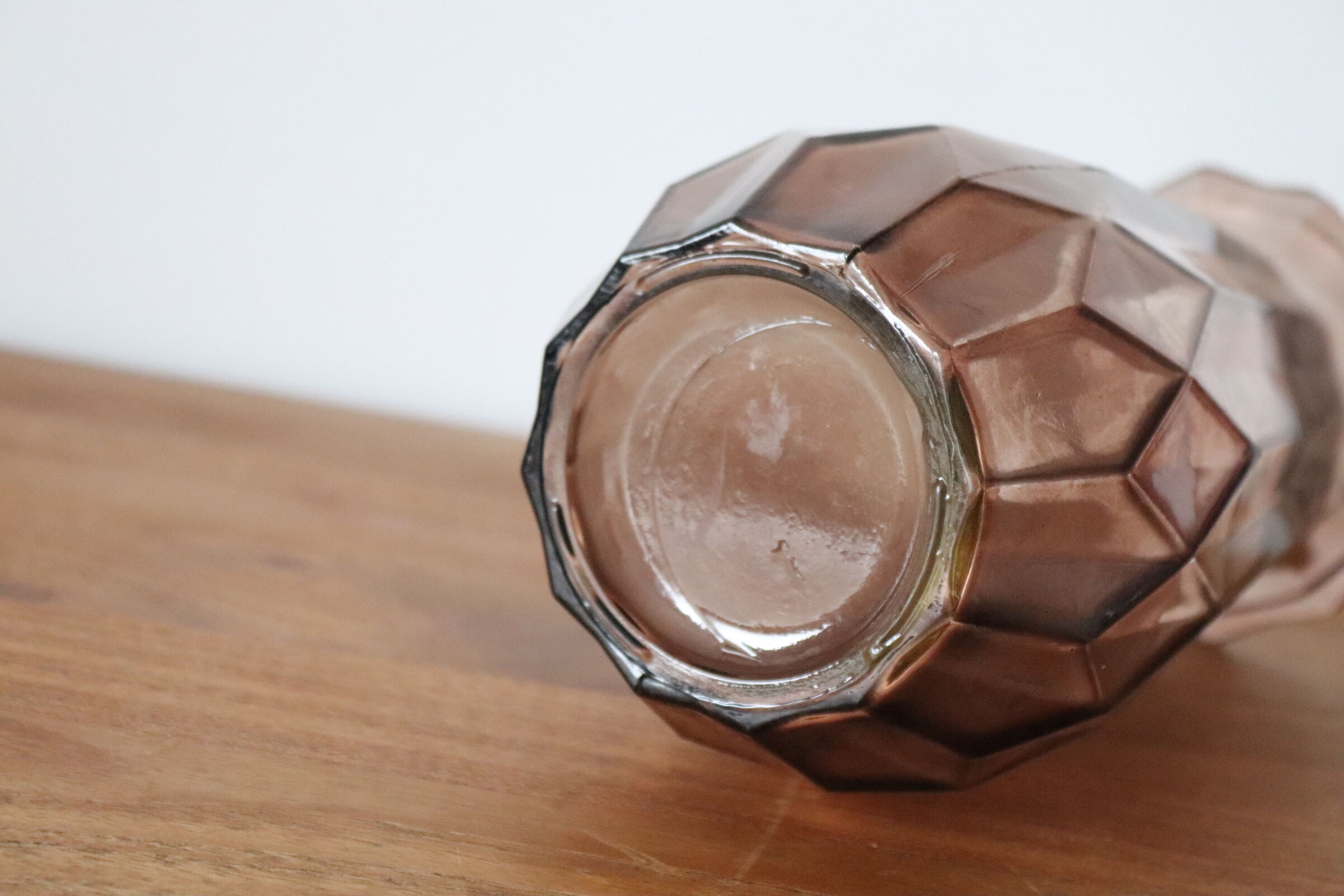 Antique vase in molded glass