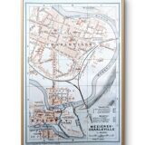 Printed in 1908, map of Charleville-Mézières