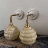 Pair of Art Deco wall lights