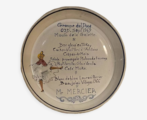 Assiette Montmartre vintage