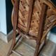 Chaise haute en rotin