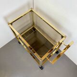 Hollywood Regency Gold Bar Cart, 1980s