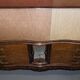 Vintage Italian Buffet in Walnut with Serpentine Front and Mirror Top