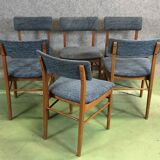 6 chairs in teak of the 70s