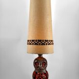 Important ceramic lamp / floor lamp, Owl, by Walter Gerhards