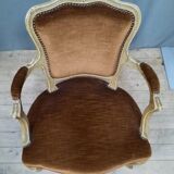 Brown Louis XV style armchair
