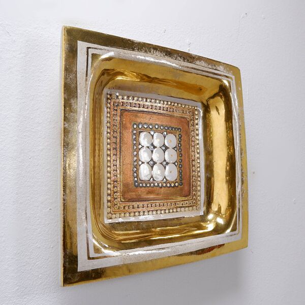 Assiette murale ou vide-poche vintage en céramique par Georges Pelletier - 1970