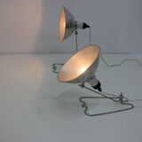 Industrial wall or table lamps, set of two, max 500w