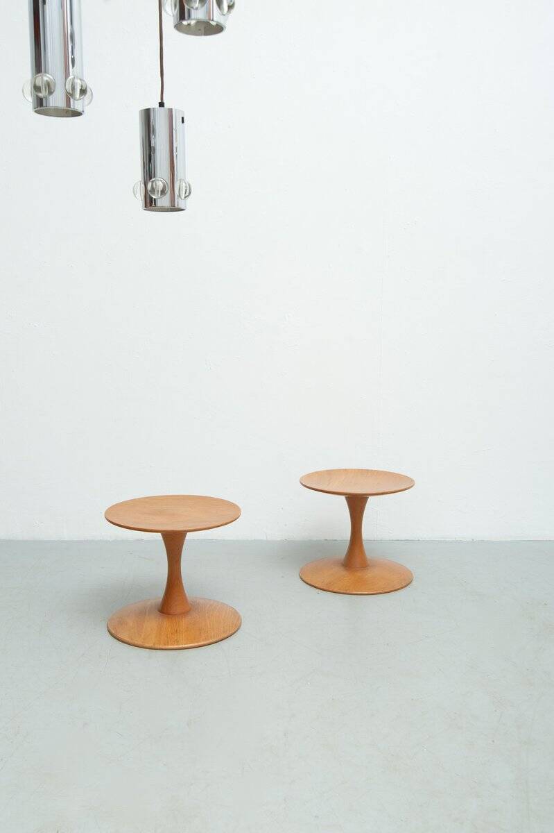 Set of 2x stools by Nanna Ditzel for Kolds Sawmill, 1960s