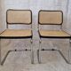 Paire de chaises Marcel Breuer Cesca B32