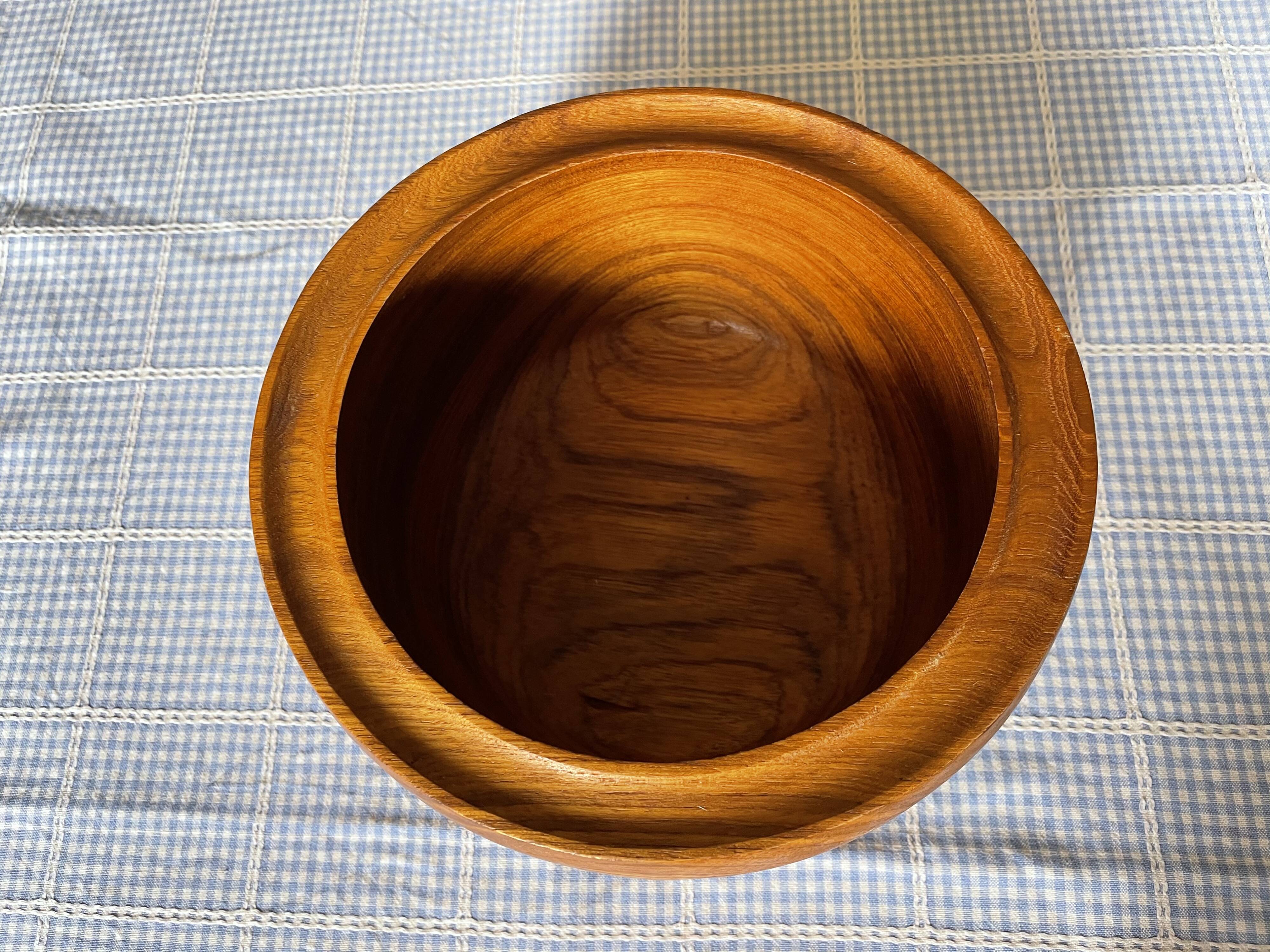 Vintage teak salad bowl