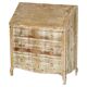 Rustic Swedish pine drop-leaf desk